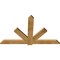 Ekena Millwork Kennewick Rough Sawn Timber Gable Bracket, Western Red Cedar, 72"W x 45"H x 2"D x 6"F, 15/12 Pitch GBW072X45X0206KEN00RWR - alternate 2